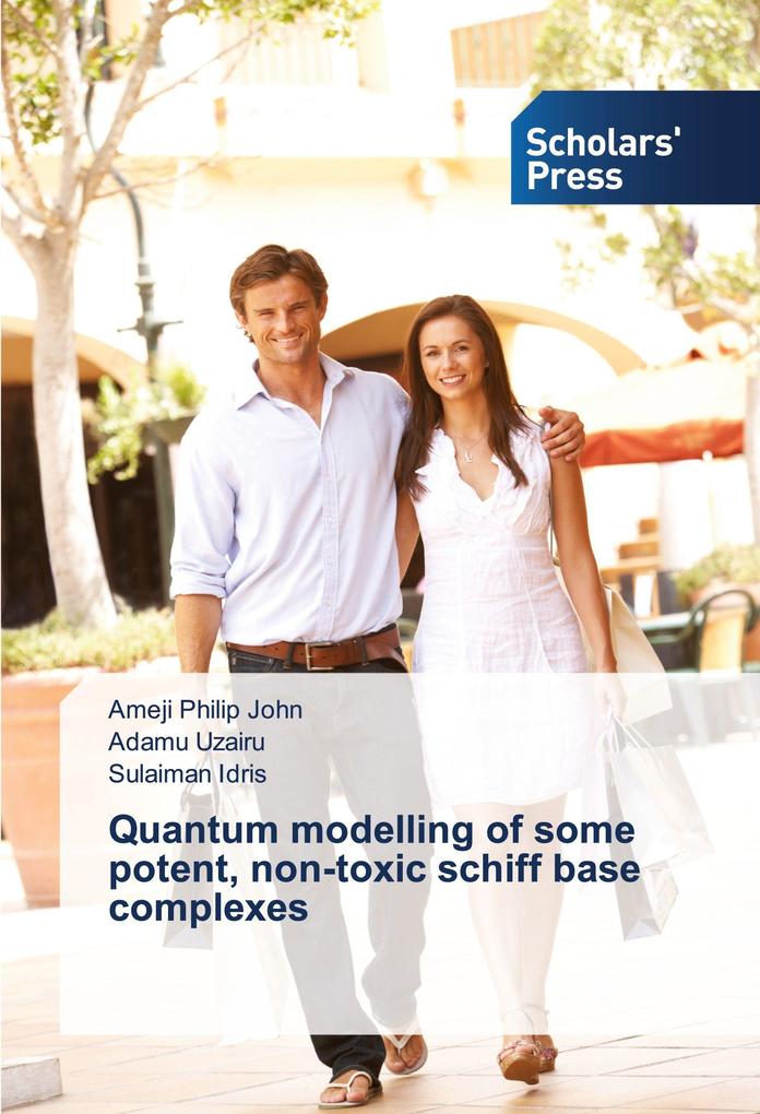 Quantum modelling of some potent non-toxic schiff base complexes