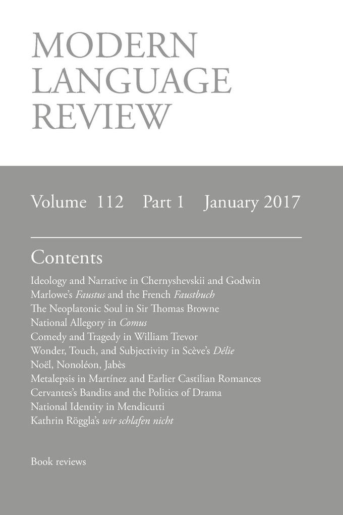 Modern Language Review (112