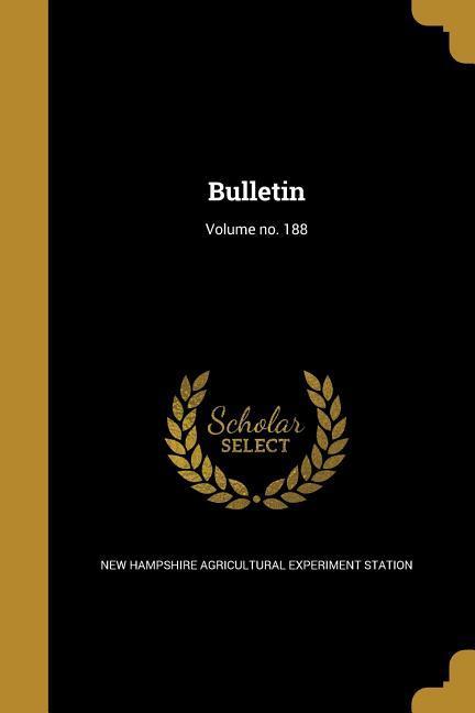 Bulletin; Volume no. 188