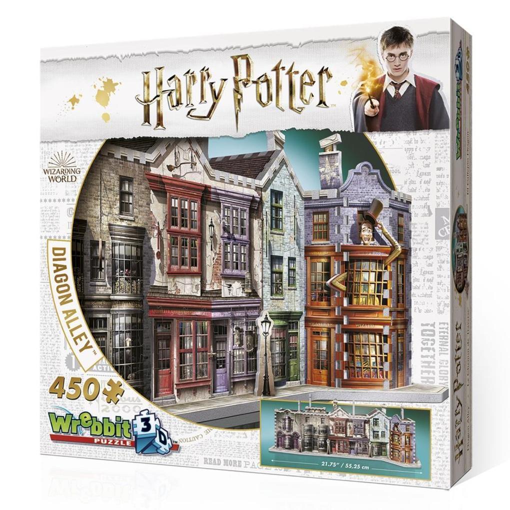 Image of Harry Potter 3D-Puzzle Winkelgasse - 450 Teile