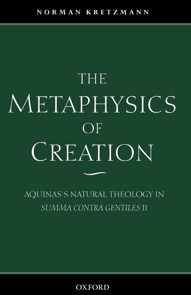 The Metaphysics of Creation