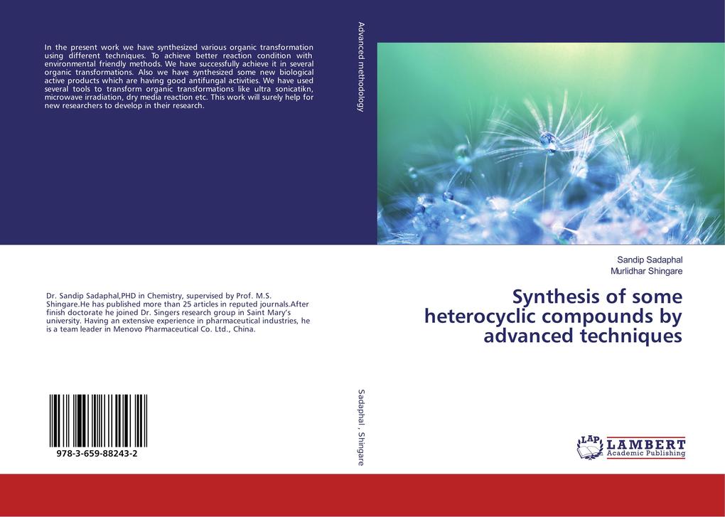Synthesis of some heterocyclic compounds by advanced techniques