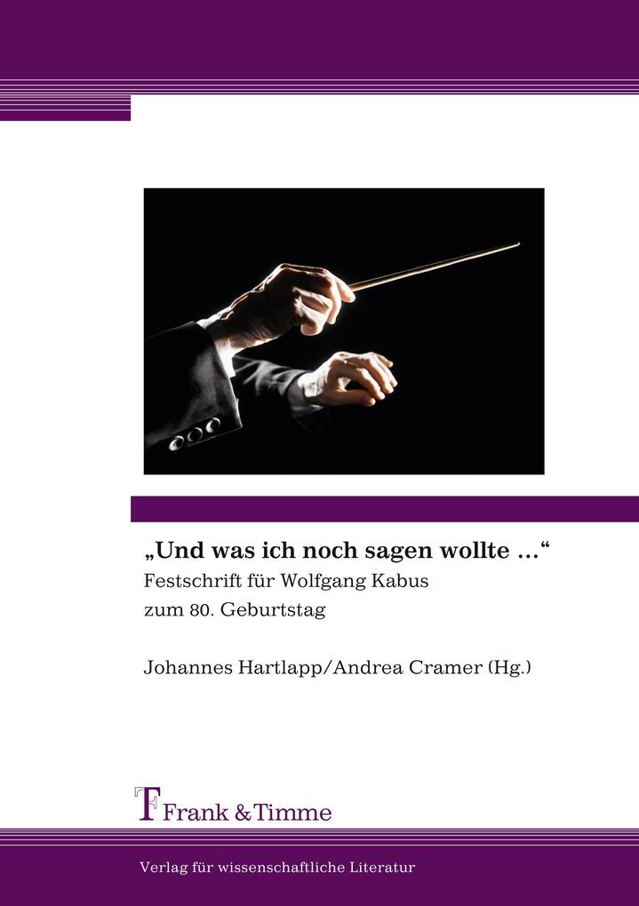 'Und was ich noch sagen wollte ...'