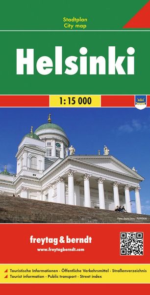 Freytag + Berndt Helsinki 1 , 15 000. Stadtplan