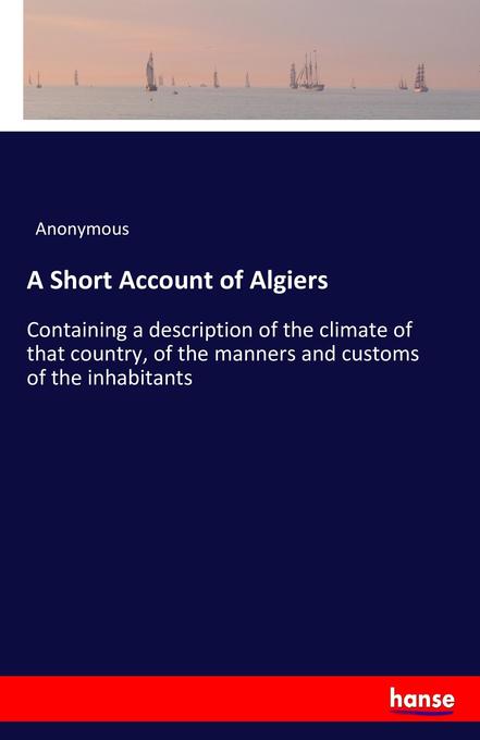 Image of A Short Account of Algiers