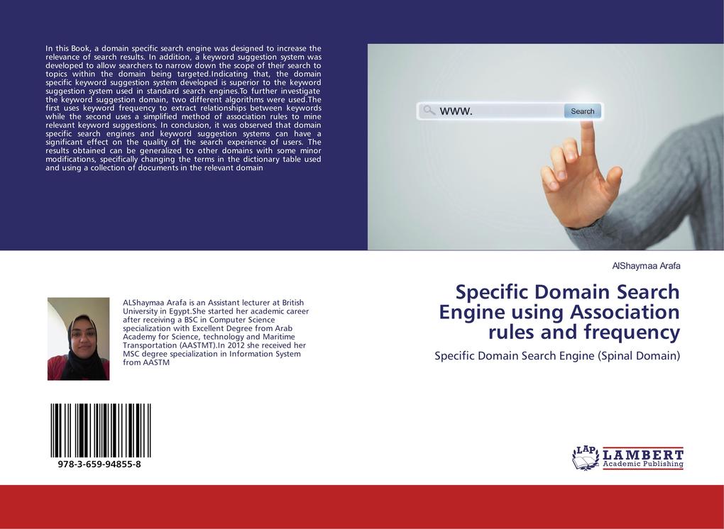 Specific Domain Search Engine using Association rules and frequency