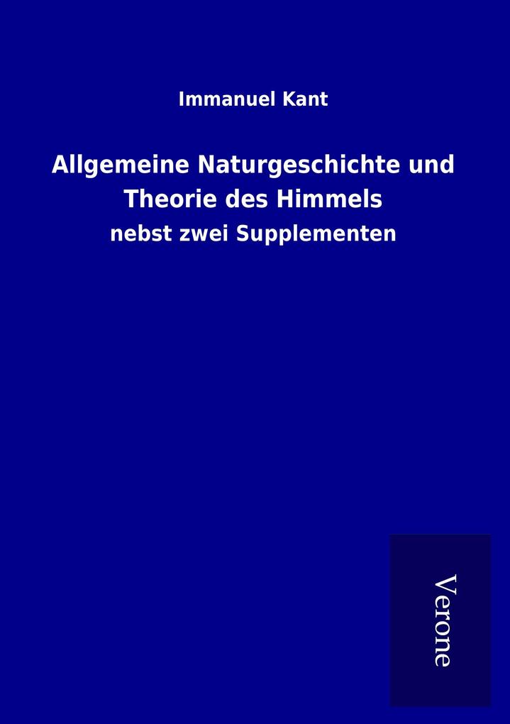 Allgemeine Naturgeschichte und Theorie des Himmels