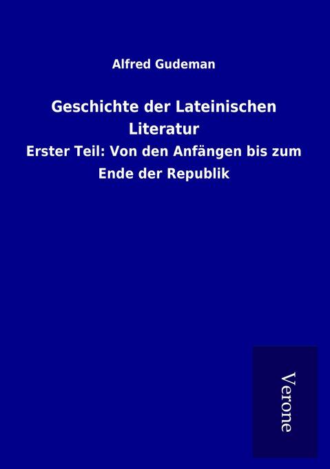 Geschichte der Lateinischen Literatur