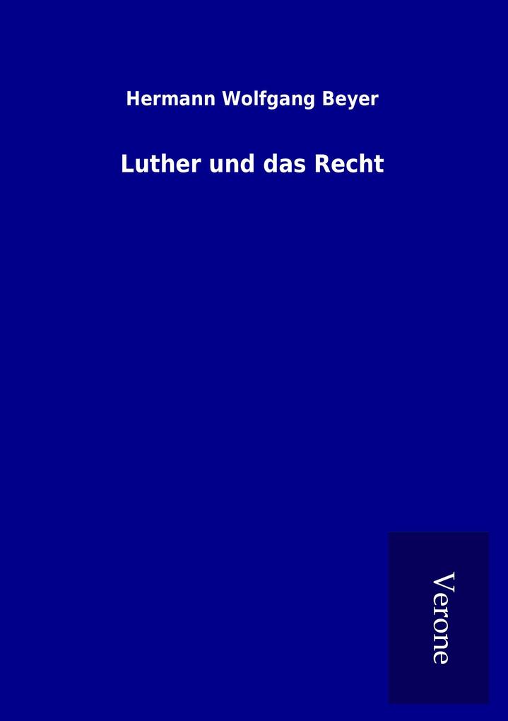 Luther und das Recht