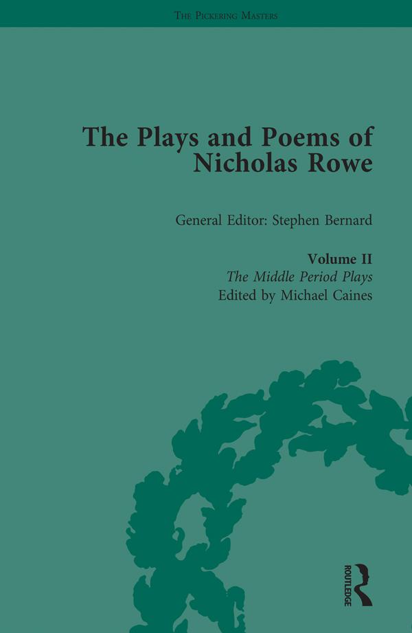 The Plays and Poems of Nicholas Rowe Volume II