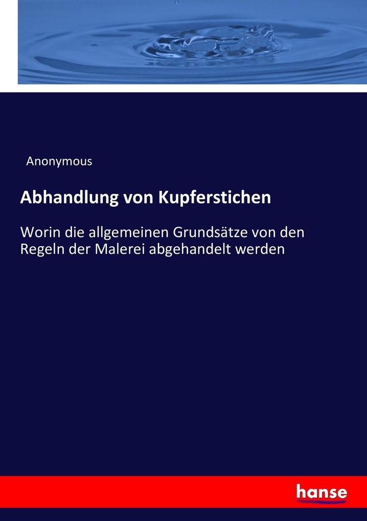 Abhandlung von Kupferstichen