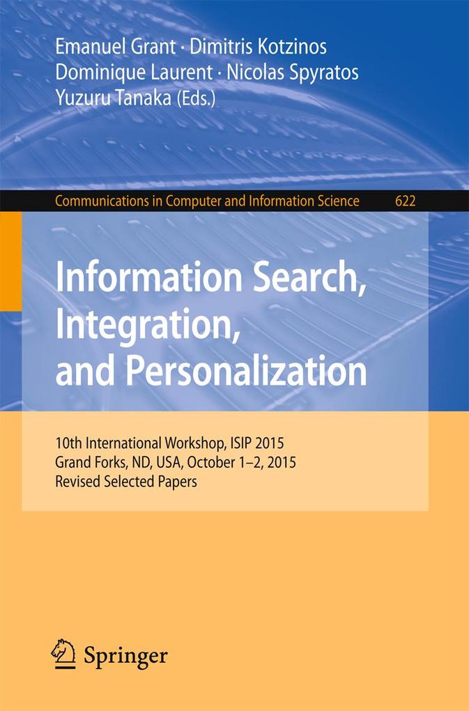 Information Search Integration and Personalization