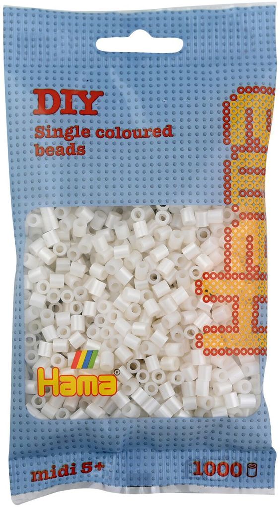Hama - Beutel mit Perlen 1000 Stück Perlmutt