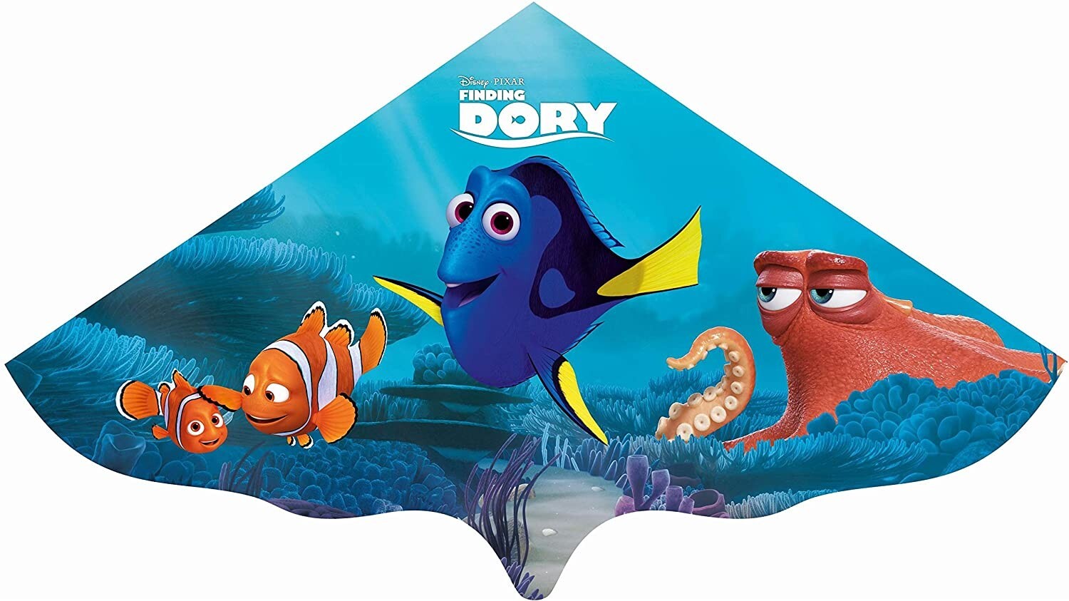 Paul Günther 1222 - Kinderdrachen mit Disney Pixar Finding Dory Motiv Einleiner Drachen 115 x 63 cm