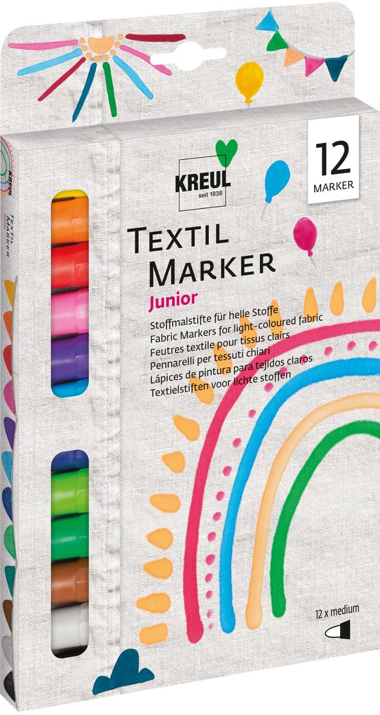 Javana textil stoffmalstift 12er set kreul 90720