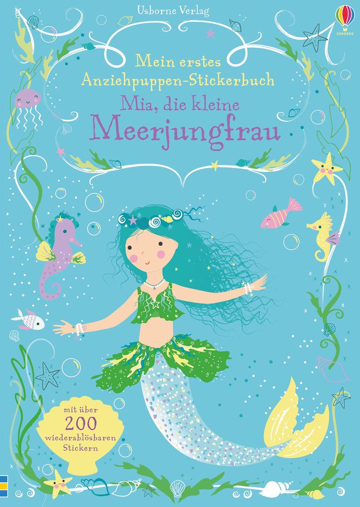 Mein erstes Anziehpuppen-Stickerbuch: Mia die kleine Meerjungfrau