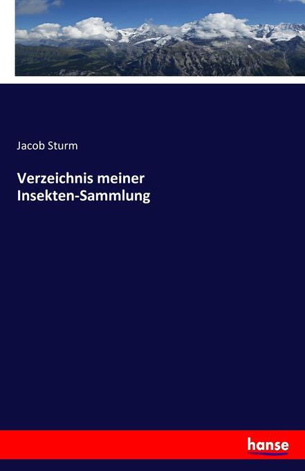 Image of Verzeichnis meiner Insekten-Sammlung