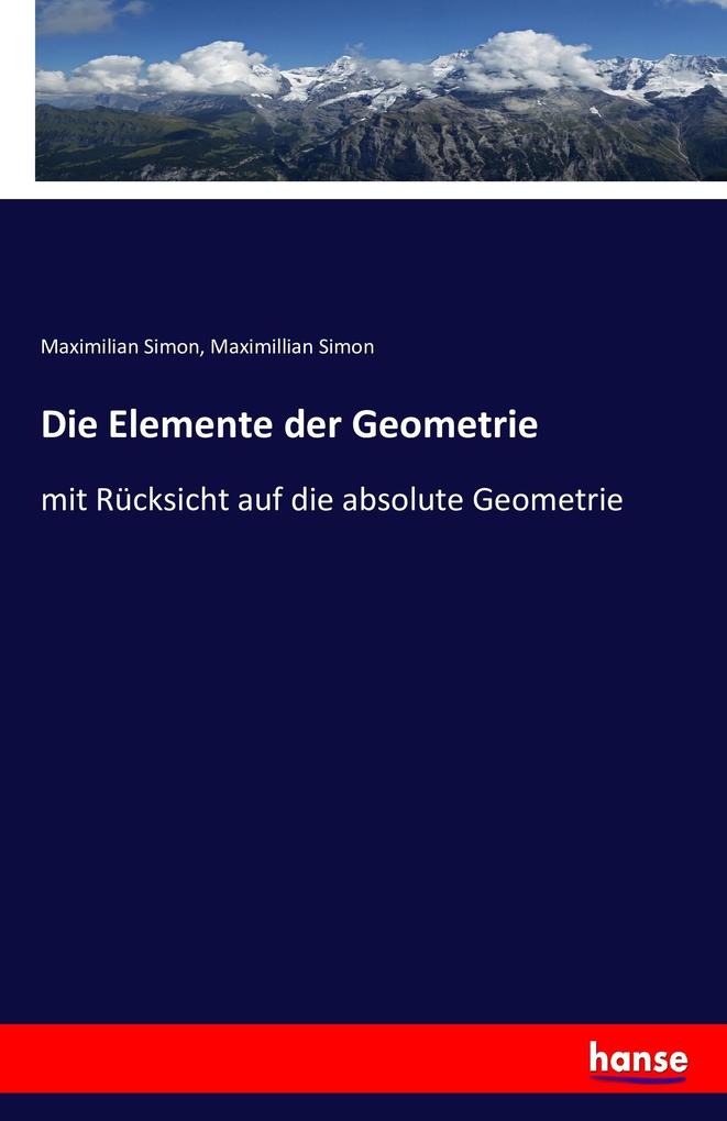 Image of Die Elemente der Geometrie