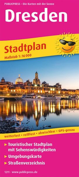 Dresden Stadtplan 1:16 000