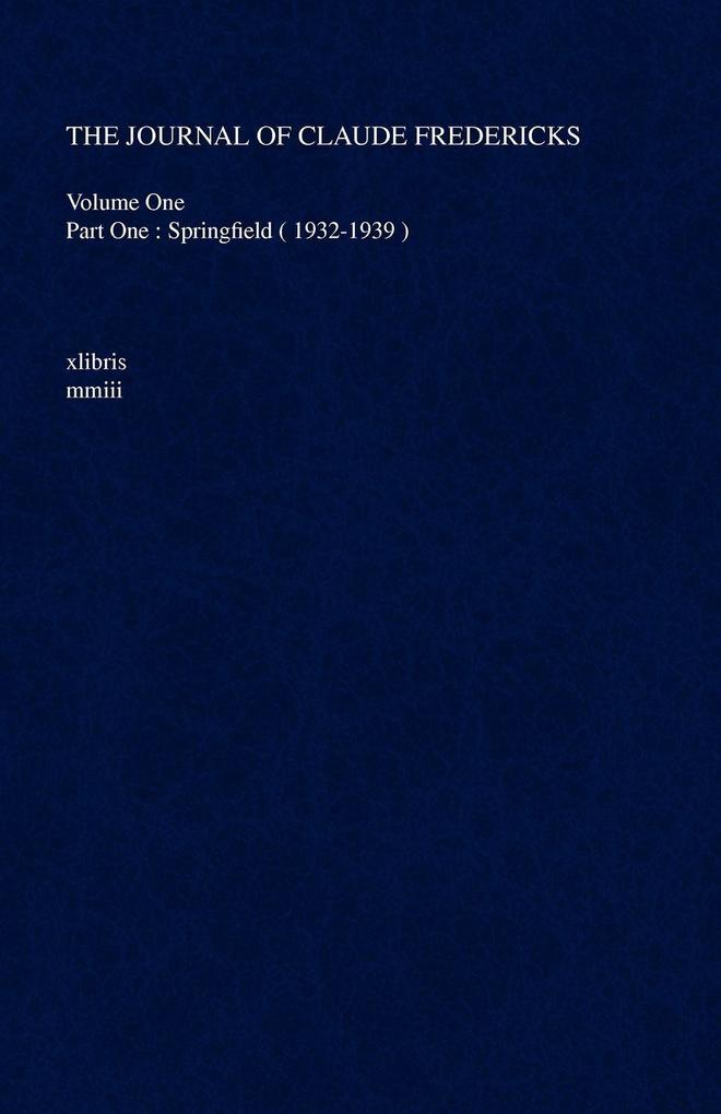 The Journal of Claude Fredericks