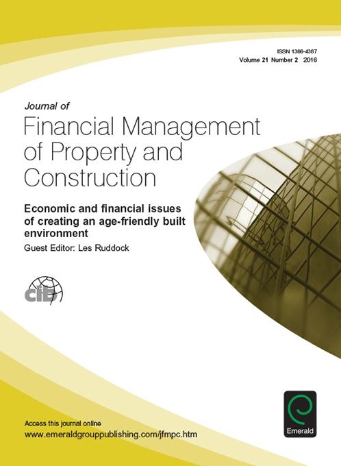 Economic and financial issues of creating an age-friendly built environment