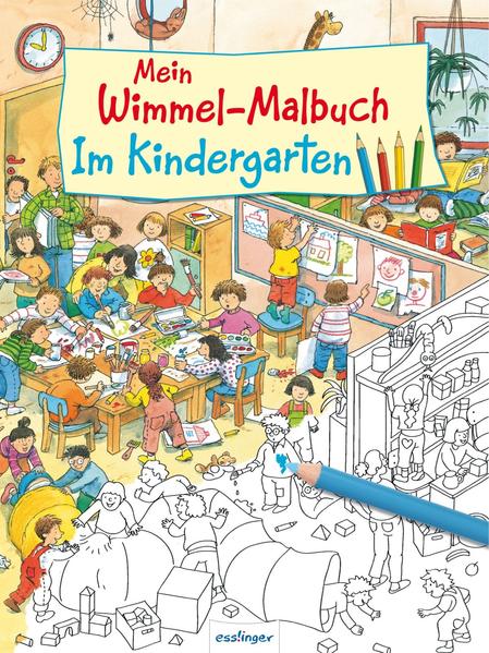 Image of Mein Wimmel-Malbuch - Im Kindergarten