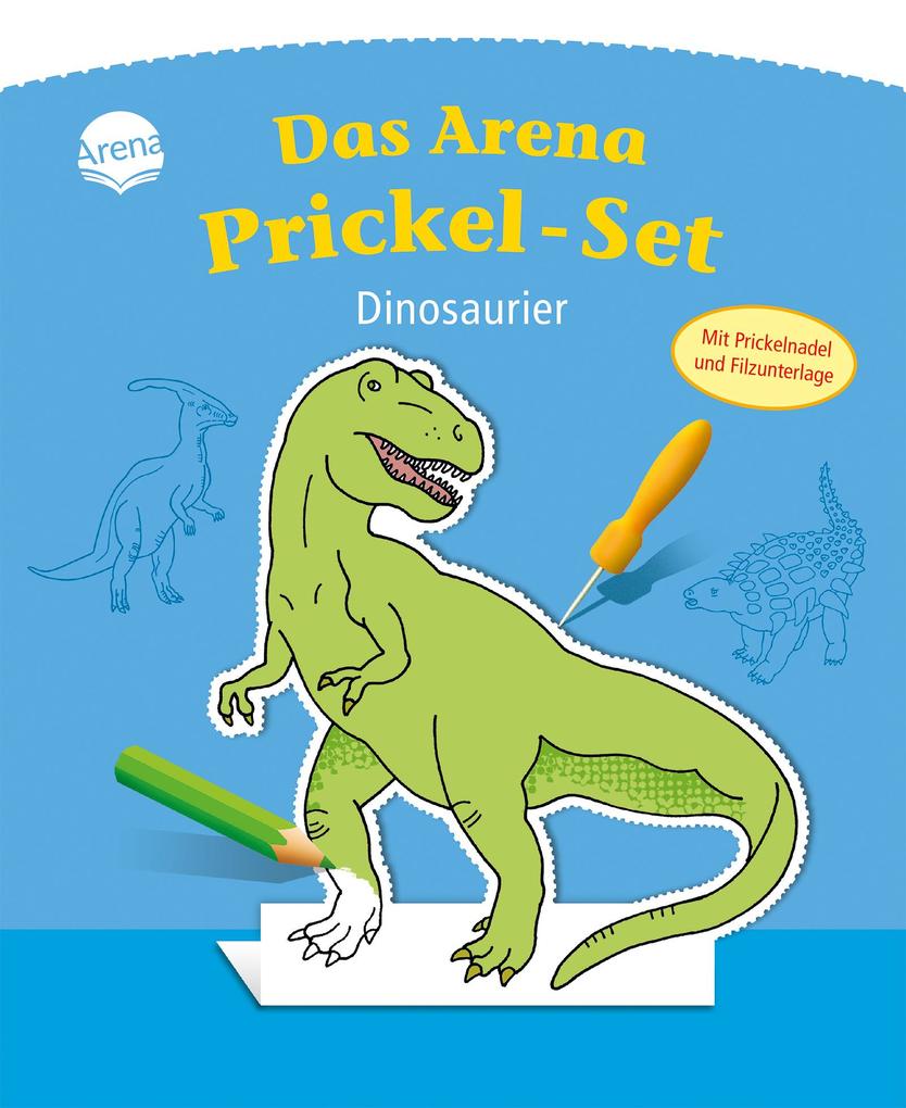 Image of Das Arena Prickel-Set - Dinosaurier, Kartoniert (TB)