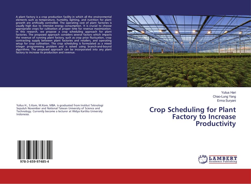 Crop Scheduling for Plant Factory to Increase Productivity