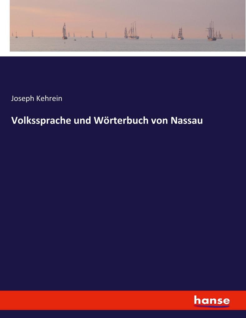 Volkssprache und Wörterbuch von Nassau