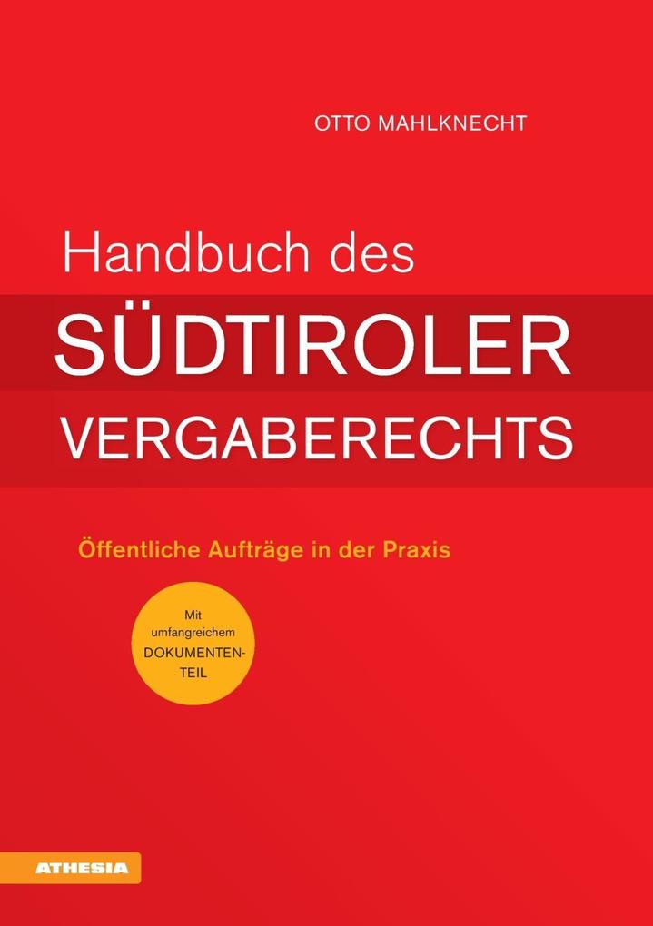 Handbuch des Südtiroler Vergaberechts