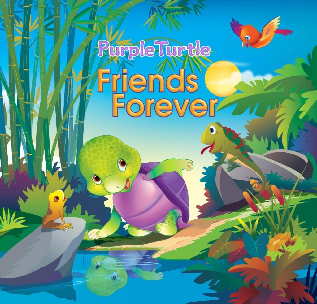 Purple Turtle - Friends Forever