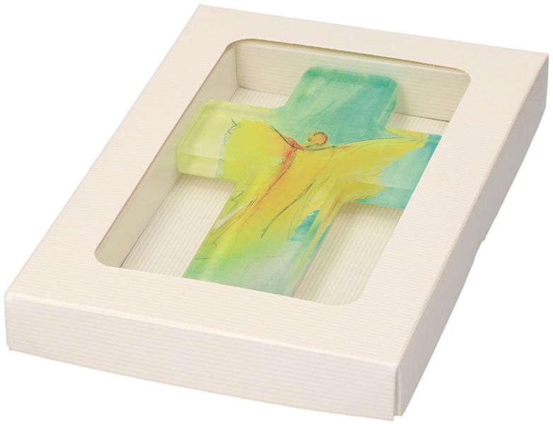 Dein Engel - Kreuz aus Acrylglas