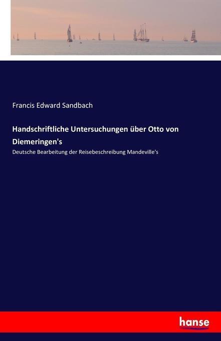Image of Handschriftliche Untersuchungen über Otto von Diemeringen's