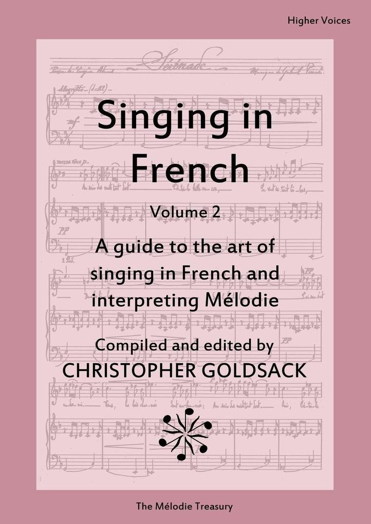 Singing in French volume 2 - higher voices