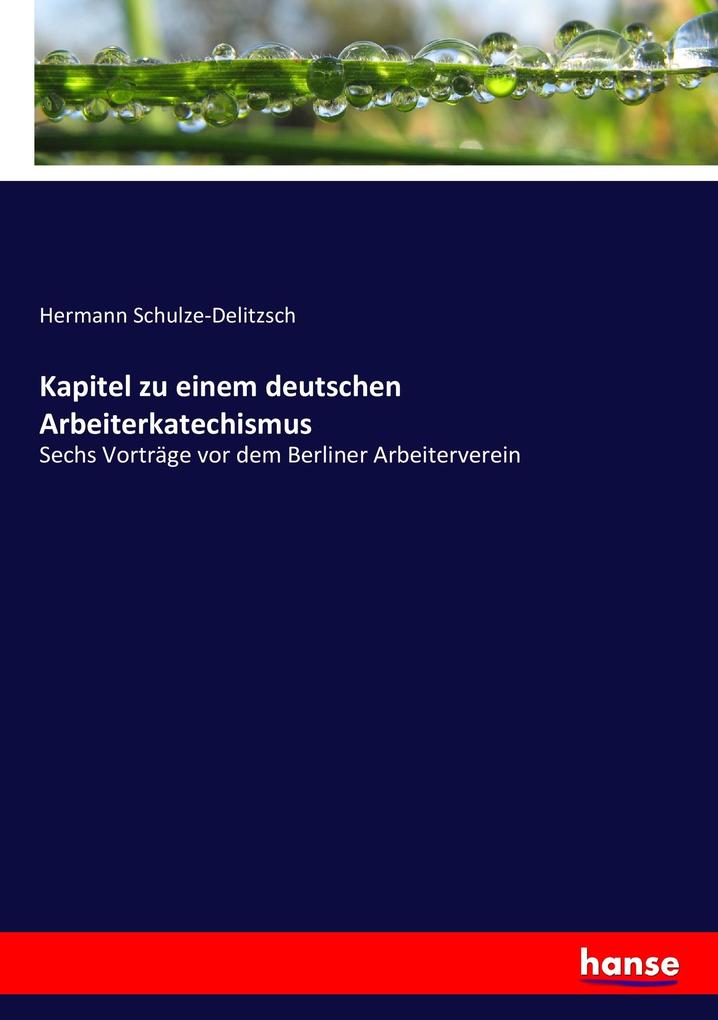 Image of Kapitel zu einem deutschen Arbeiterkatechismus