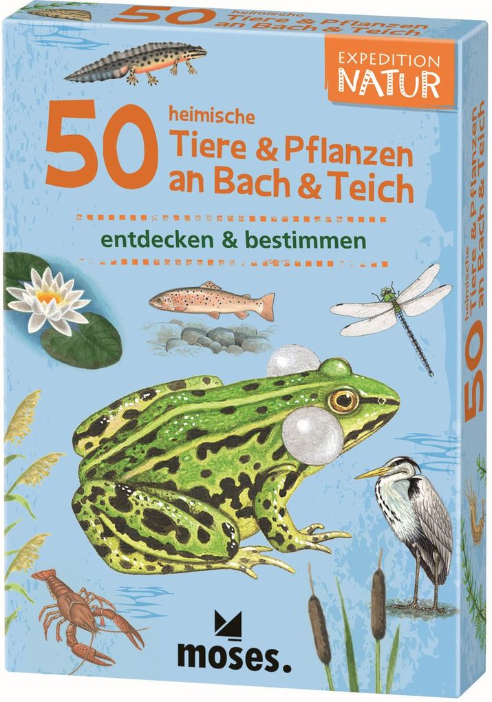 50 heimische Tiere & Pflanzen an Bach & Teich