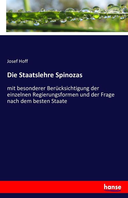 Die Staatslehre Spinozas