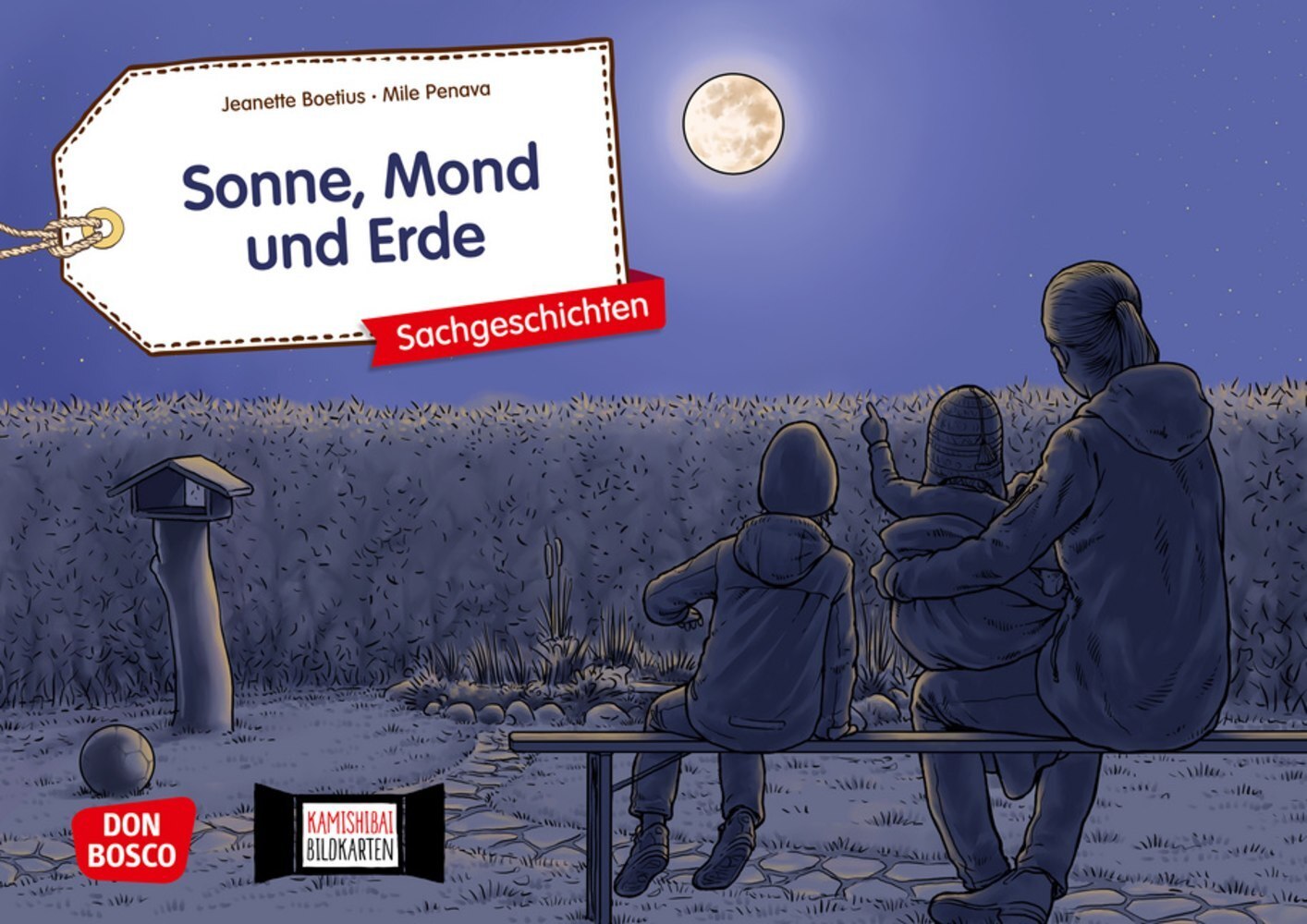 Sonne Mond und Erde. Kamishibai Bildkartenset.