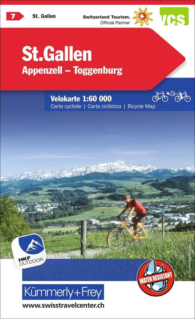 Radwanderkarte St. Gallen - Appenzell - Toggenburg mit Ortsindex (7)