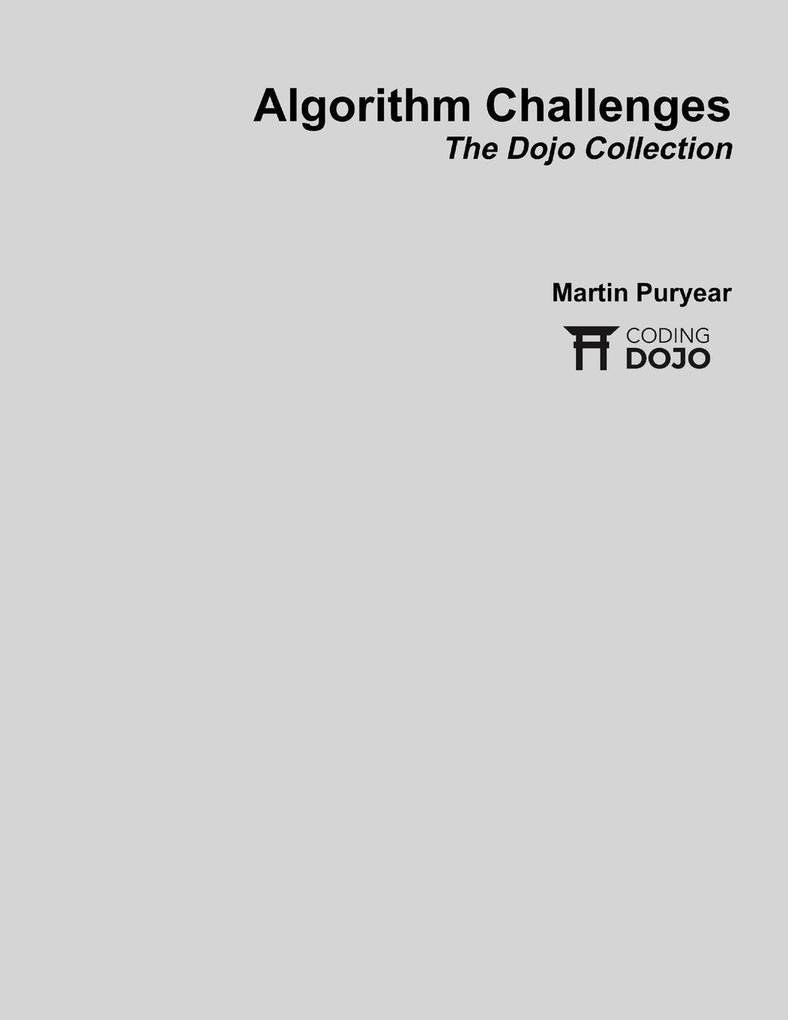 Algorithm Challenges paperback
