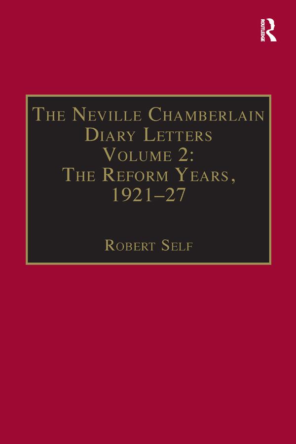 The Neville Chamberlain Diary Letters