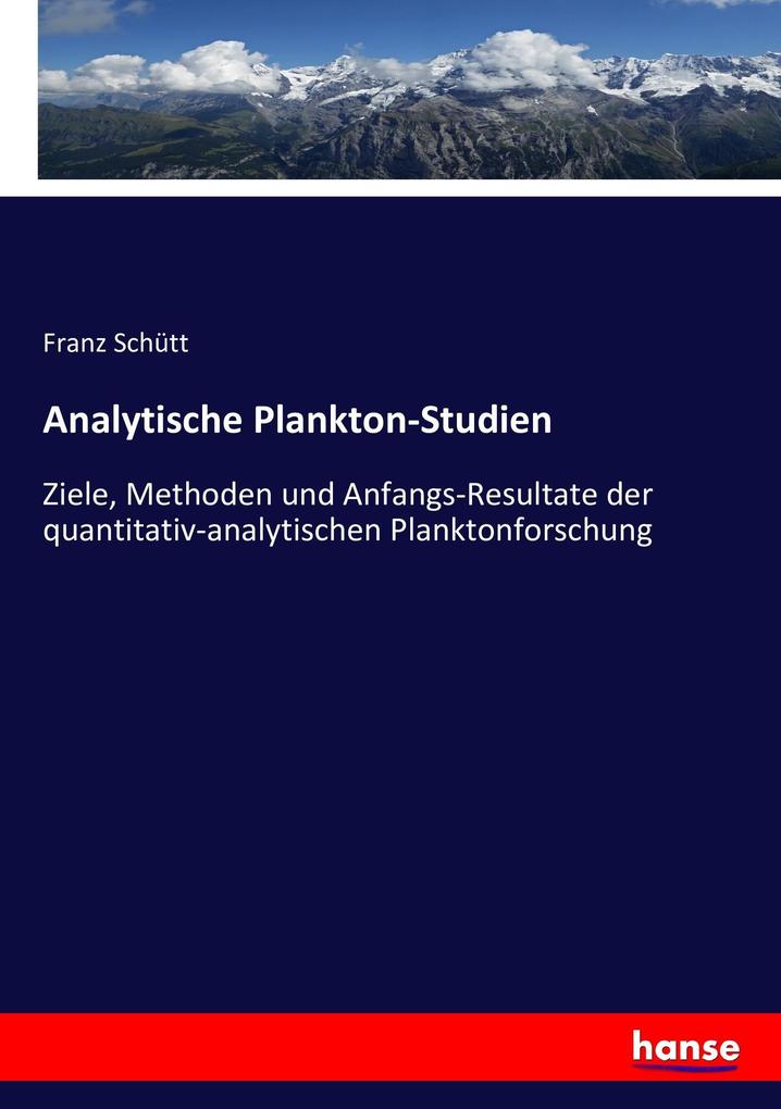 Analytische Plankton-Studien