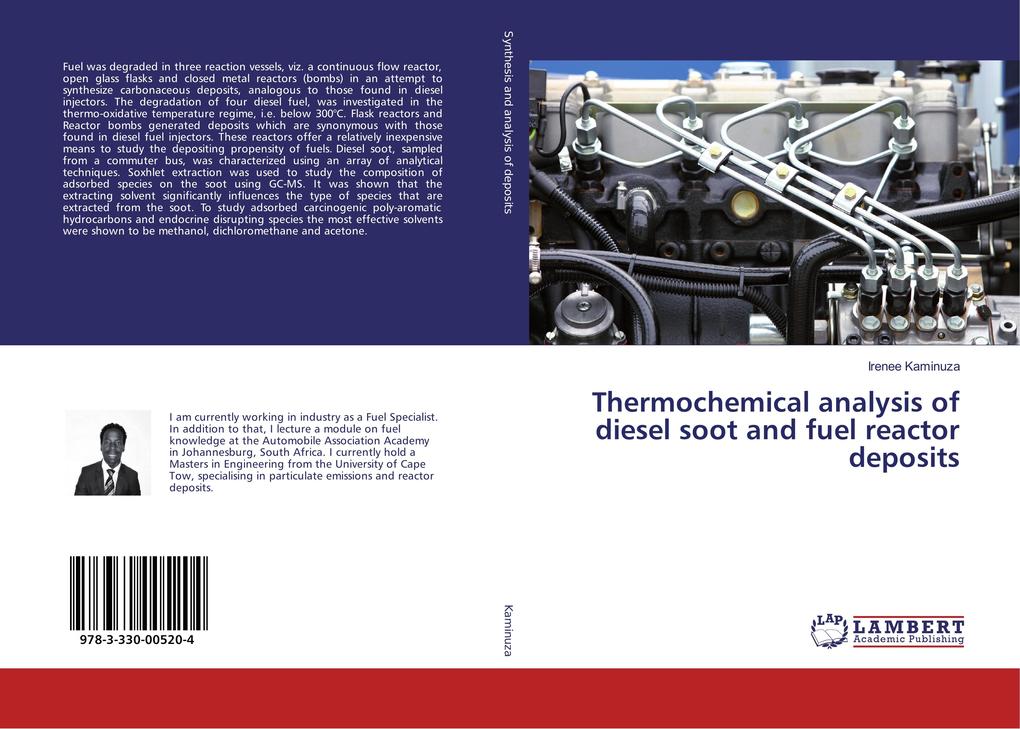 Thermochemical analysis of diesel soot and fuel reactor deposits