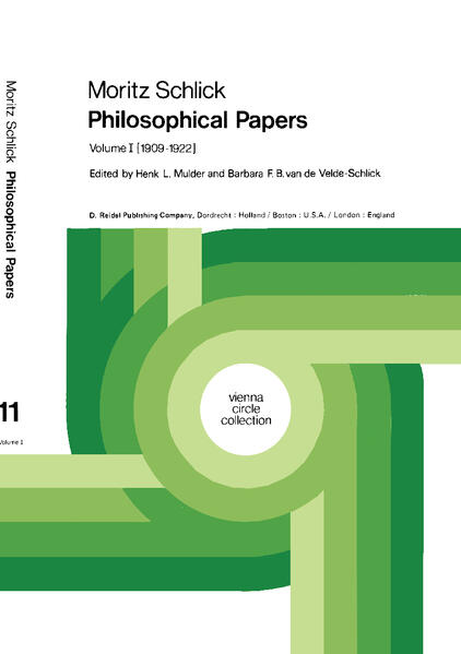 Moritz Schlick Philosophical Papers - Moritz Schlick