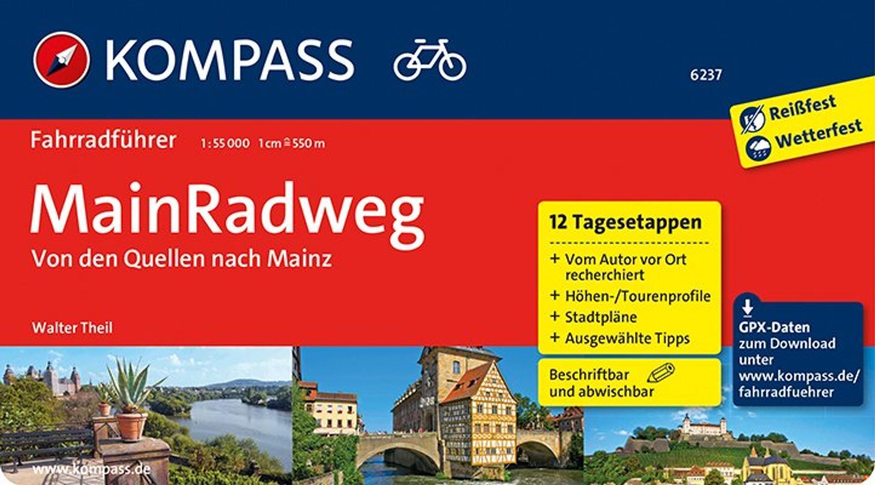 Image of KOMPASS Fahrradführer MainRadweg Von den Quellen nach Mainz