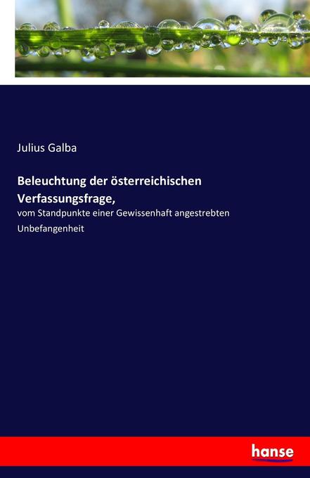Image of Beleuchtung der österreichischen Verfassungsfrage