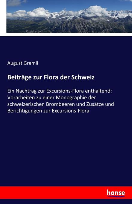Image of Beiträge zur Flora der Schweiz