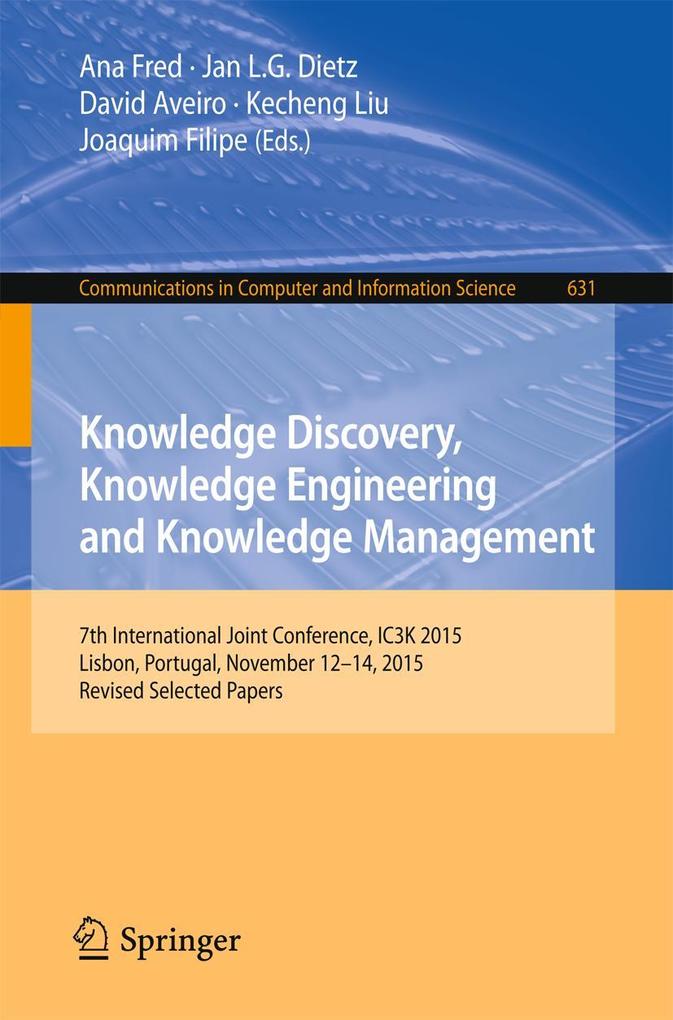 Knowledge Discovery Knowledge Engineering and Knowledge Management
