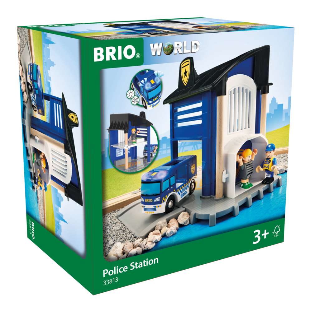 BRIO - Polizeistation mit Einsatzfahrzeug