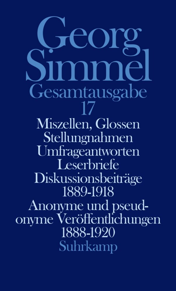 Miszellen Glossen Stellungnahmen Umfrageantworten Leserbriefe Diskussionsbeiträge 1889-1918 Anonyme und pseudonyme Veröffentlichungen 1888-1920